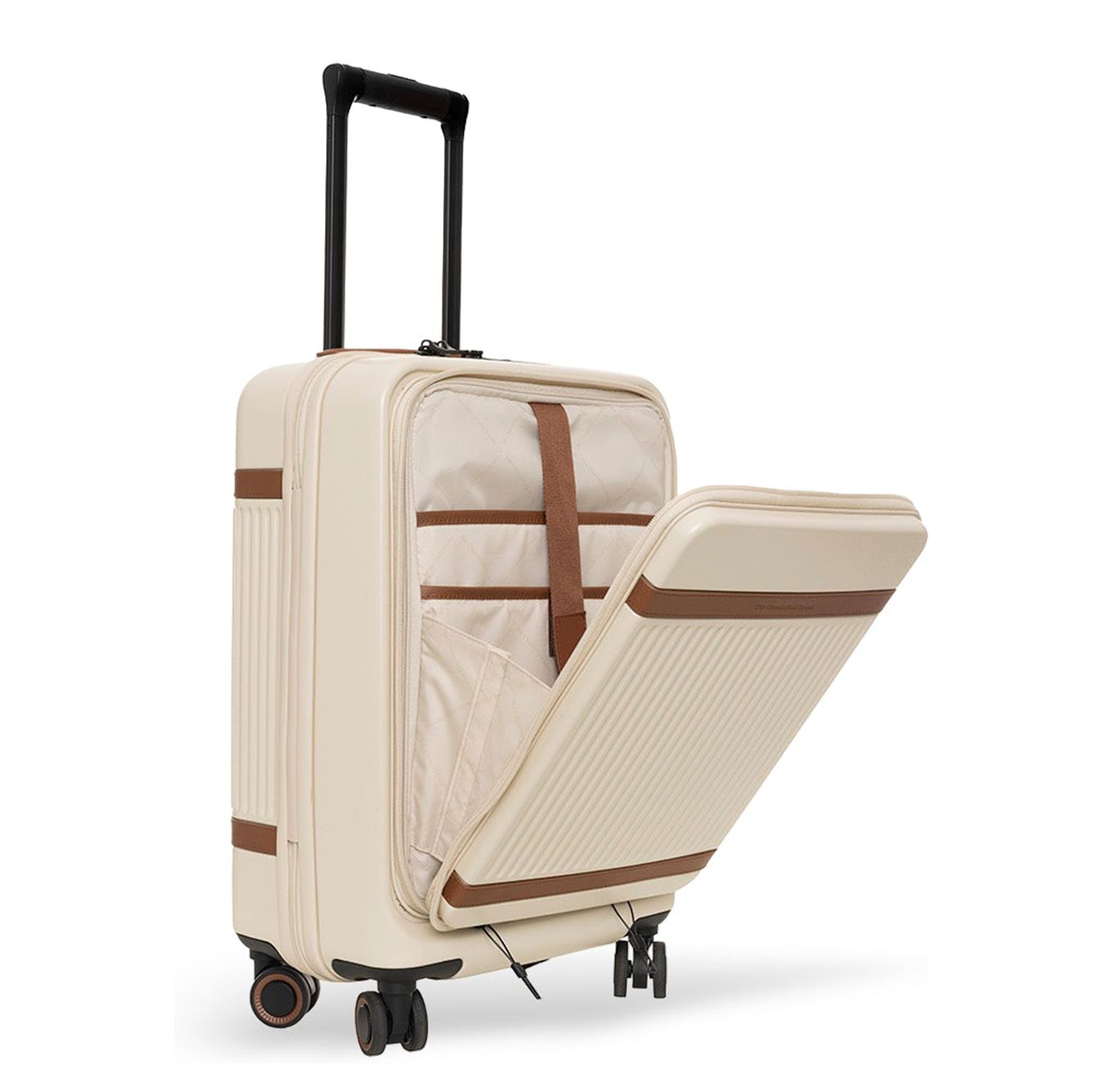 The Chesterfield Brand Zuna Handbagage Spinner 55 cm Laptop Voorvak - 44 liter - 55x36x23 cm - sandy beach