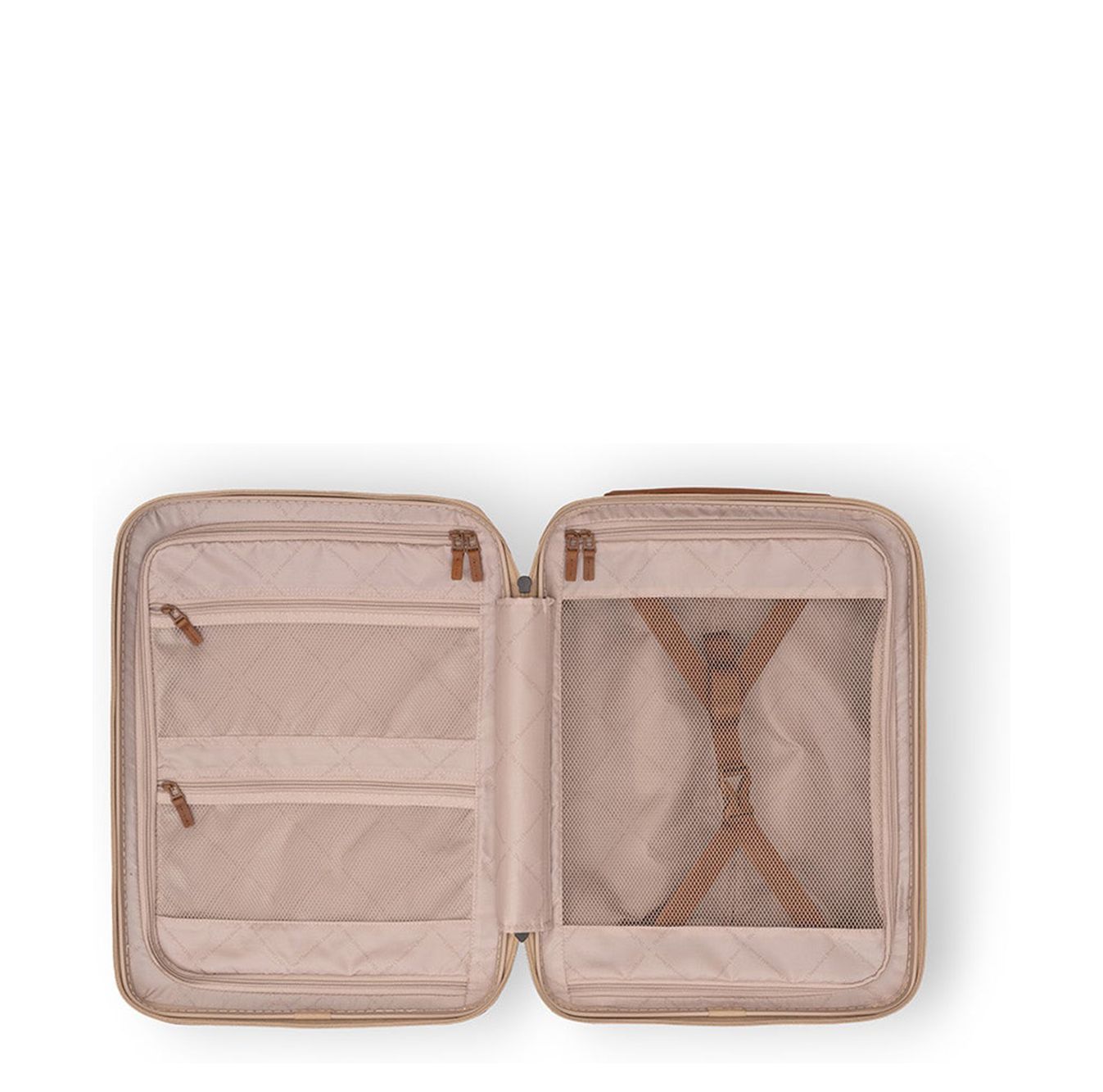 The Chesterfield Brand Zuna Handbagage Spinner 55 cm Laptop Voorvak - 44 liter - 55x36x23 cm - champagne