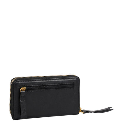 Burkely Fine Florence Portemonnee Medium - met ritssluiting - zwart