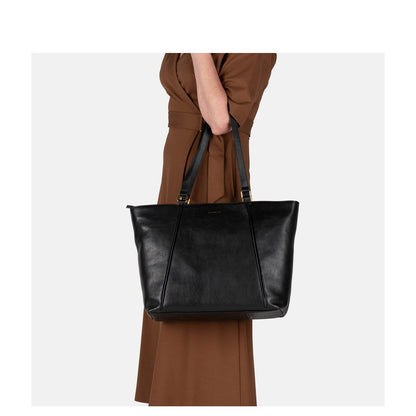 Burkely Fine Florence Laptop Schoudertas 15.6" zwart