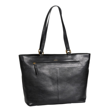 Burkely Fine Florence Laptop Schoudertas 15.6" zwart