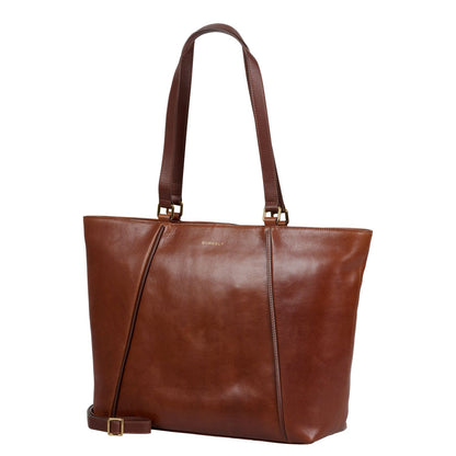 Burkely Fine Florence Laptop Schoudertas 15.6" chestnut