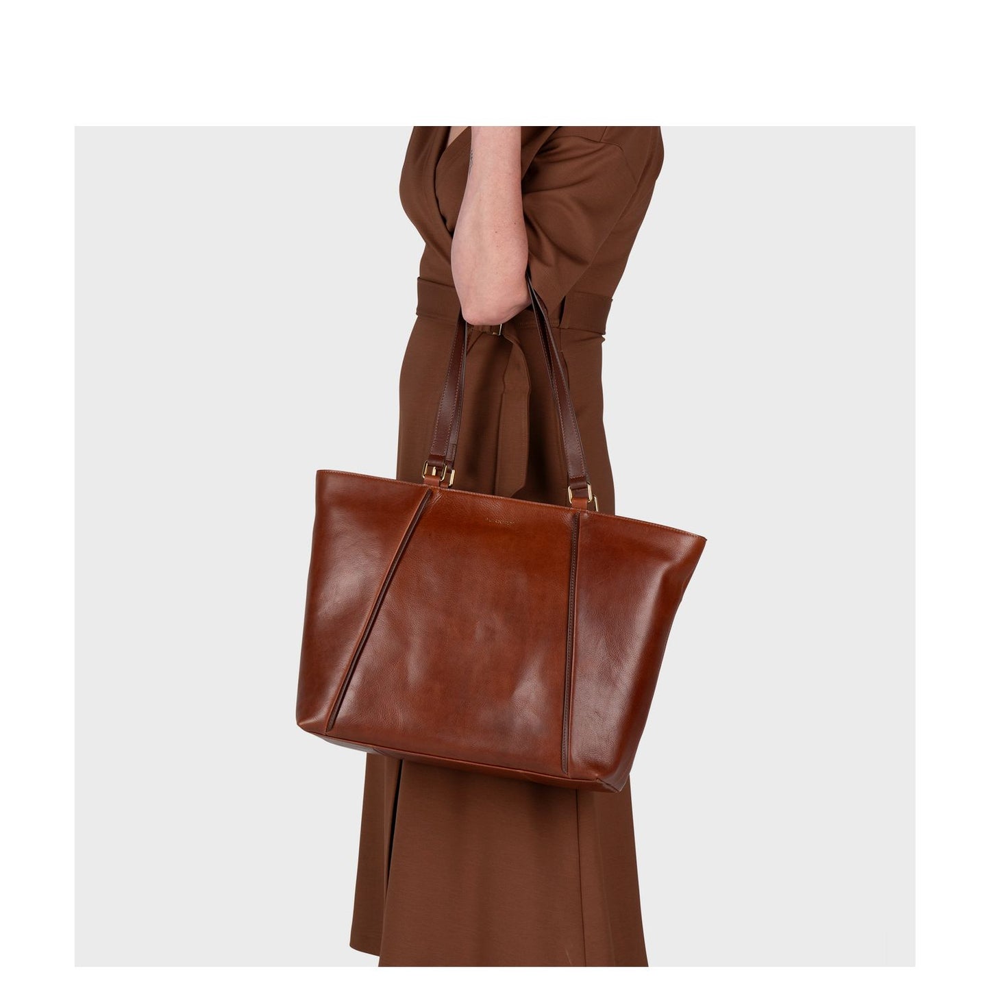 Burkely Fine Florence Laptop Schoudertas 15.6" chestnut
