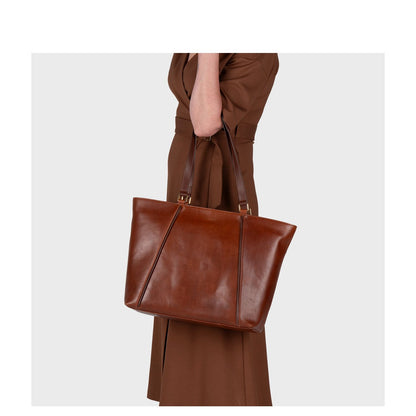 Burkely Fine Florence Laptop Schoudertas 15.6" chestnut