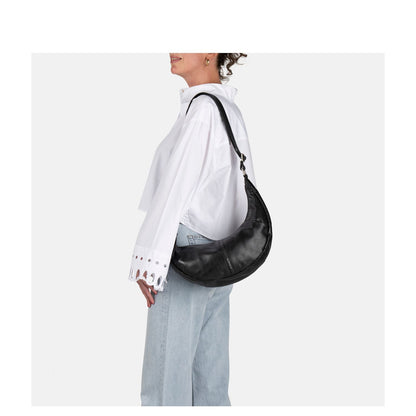 Burkely Nalan Crossbody Schoudertas Rond zwart