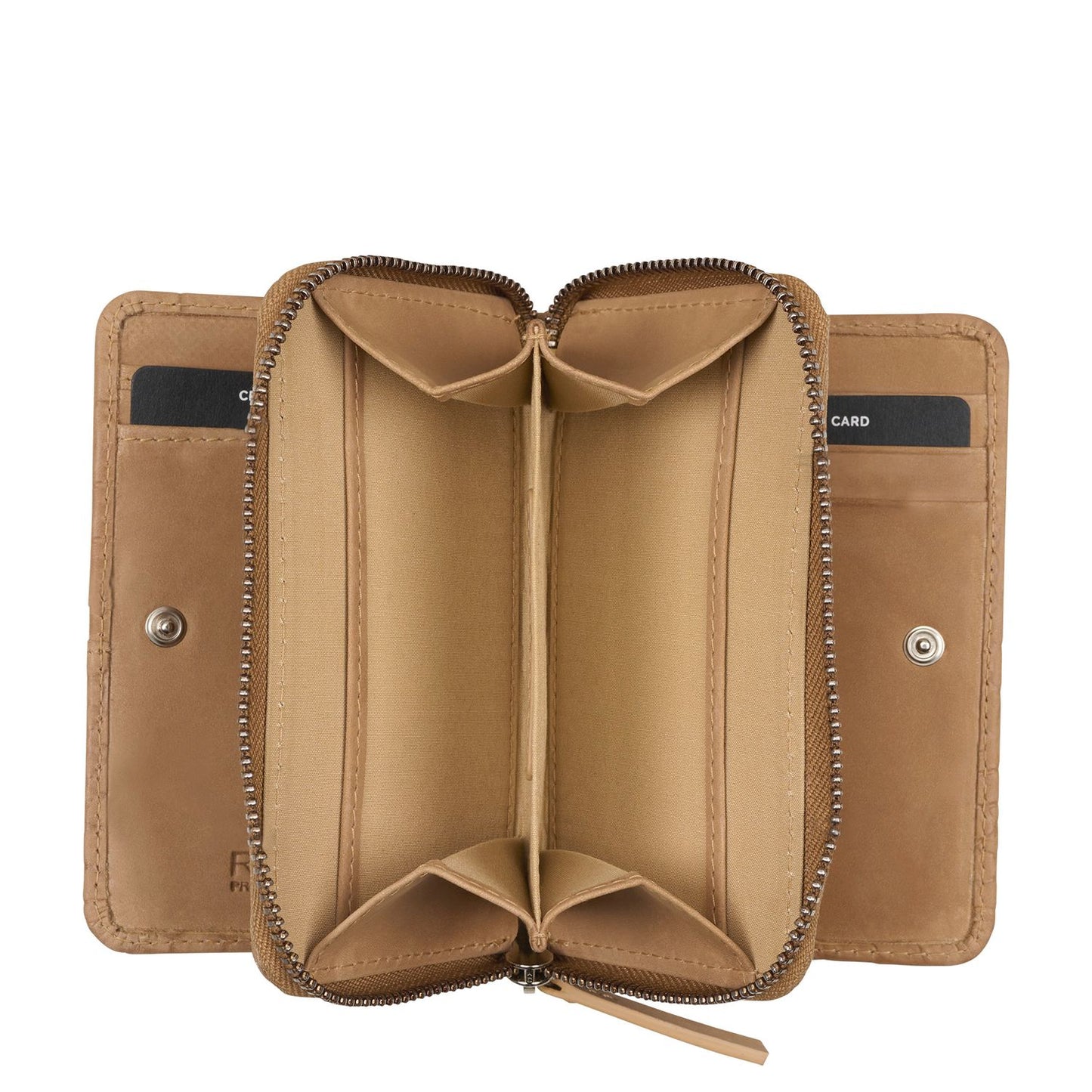 Burkely Cool Colbie Dubbele Billfold Portemonnee beige