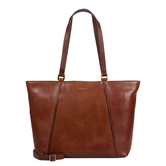 Burkely Fine Florence Laptop Schoudertas 15.6" chestnut