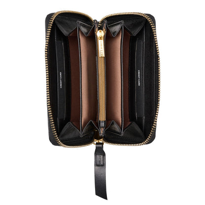 Burkely Fine Florence Portemonnee Medium - met ritssluiting - zwart