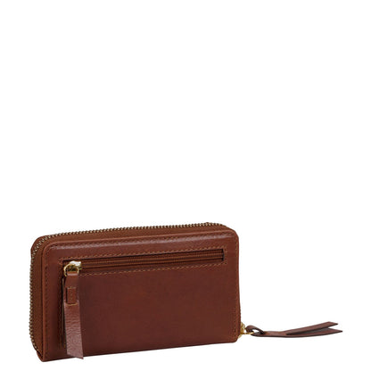 Burkely Fine Florence Portemonnee Medium - met ritssluiting - chestnut