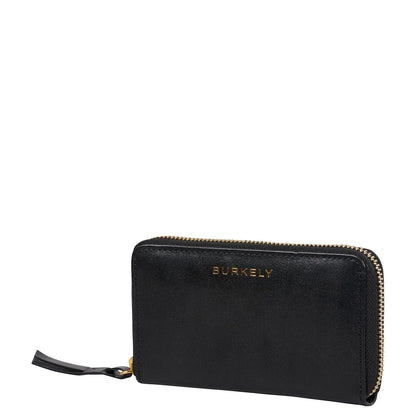 Burkely Fine Florence Portemonnee Medium - met ritssluiting - zwart