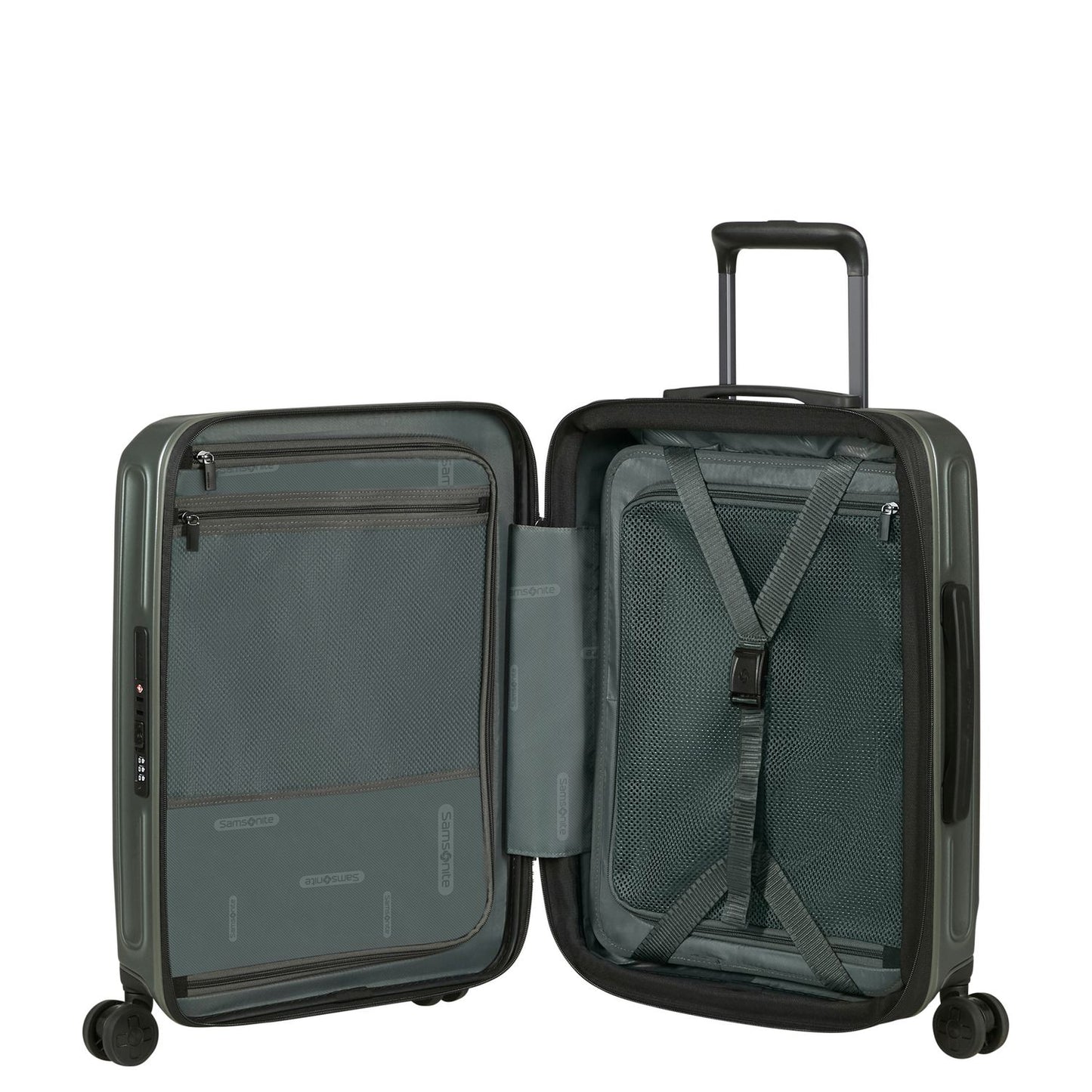 Samsonite 2Wander Handbagage Spinner 55 cm - Uitbreidbaar 40/46 liter - 55x40x20/23 cm - matt sage khaki