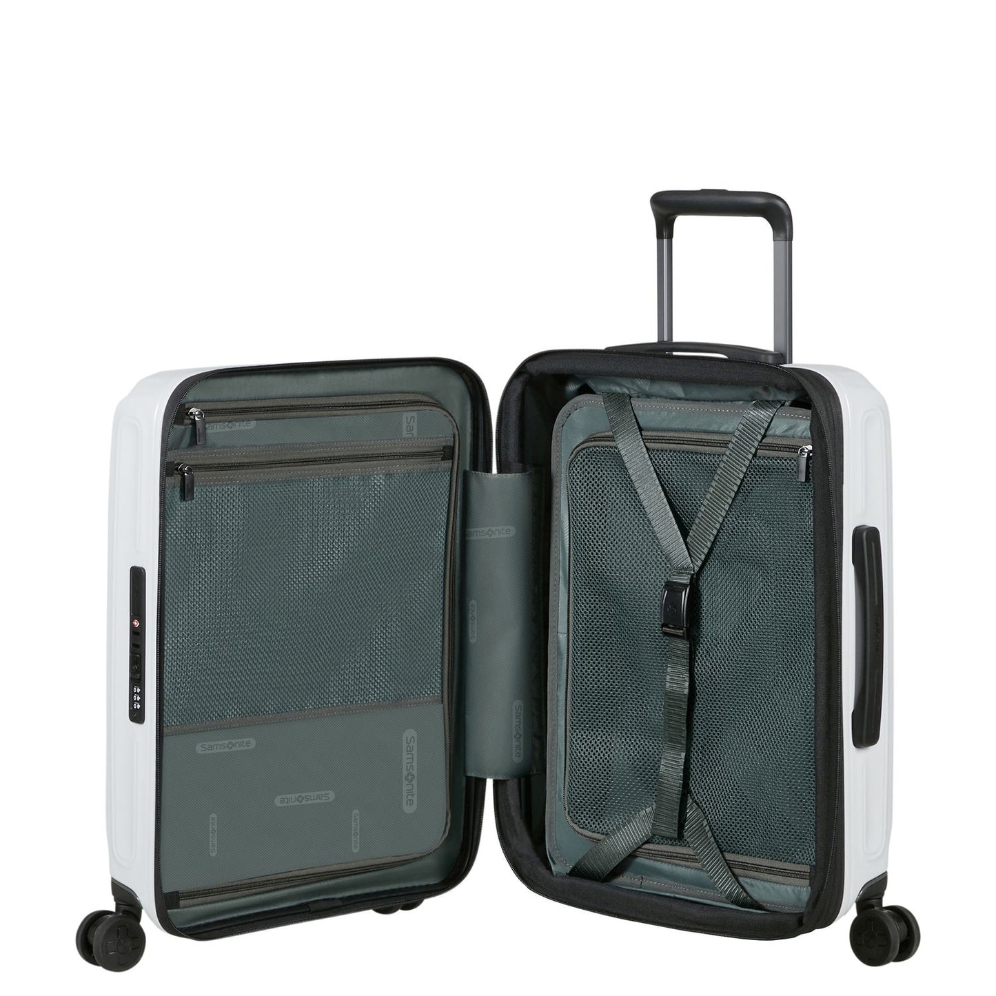 Samsonite 2Wander Handbagage Spinner 55 cm - Uitbreidbaar 40/46 liter - 55x40x20/23 cm - metallic stone