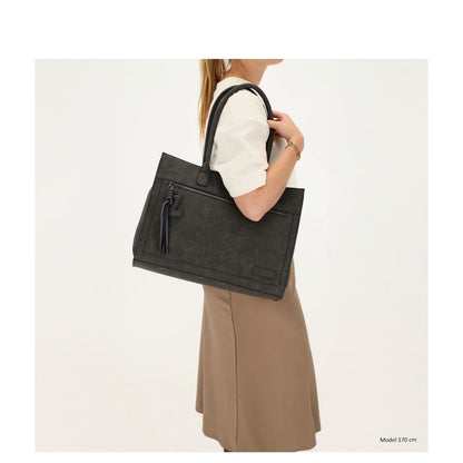 Zebra Trends Rosalyn Shopper - 15" laptopvak - zwart