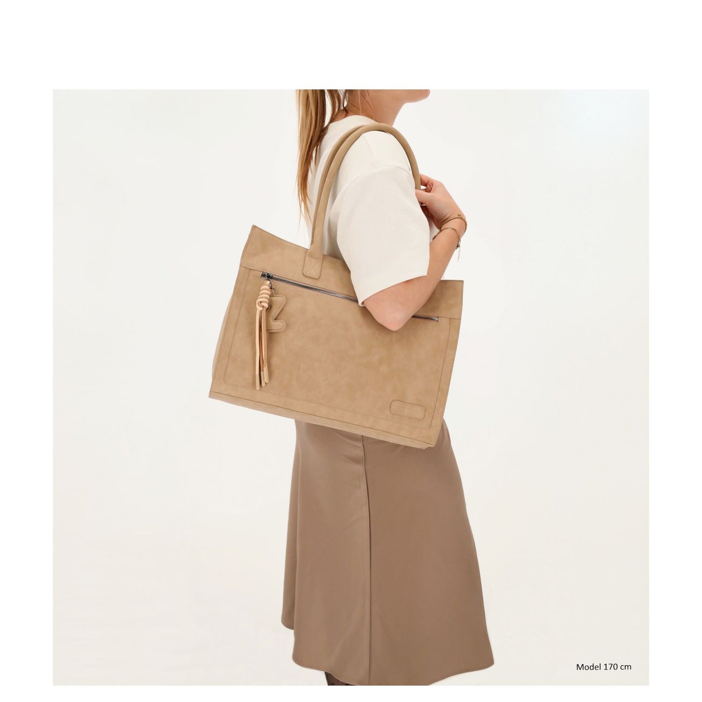 Zebra Trends Rosalyn Shopper - 15" laptopvak - zand