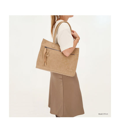 Zebra Trends Rosalyn Shopper - 15" laptopvak - zand