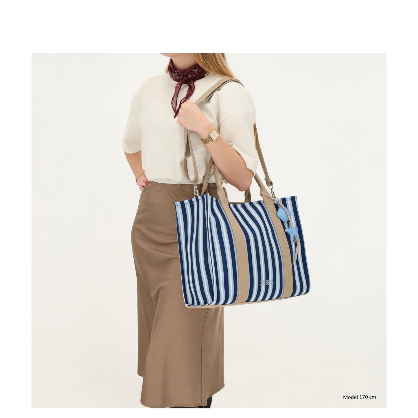 Zebra Trends Mira Shopper middenblauw