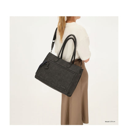 Zebra Trends Rosalyn Shopper - 15" laptopvak - zwart