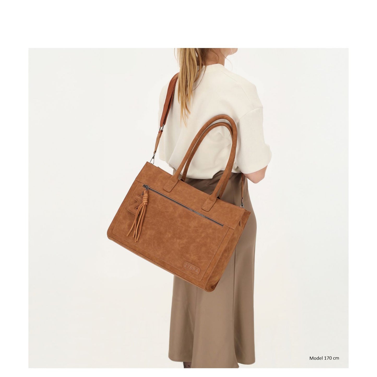 Zebra Trends Rosalyn Shopper - 15" laptopvak - bruin
