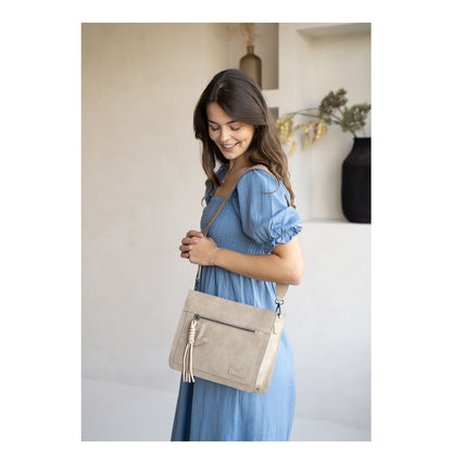 Zebra Trends Rosalyn Schoudertas beige