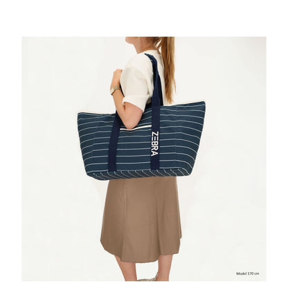 Zebra Trends Elise Strandtas streep wit navy