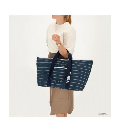 Zebra Trends Elise Strandtas streep wit navy