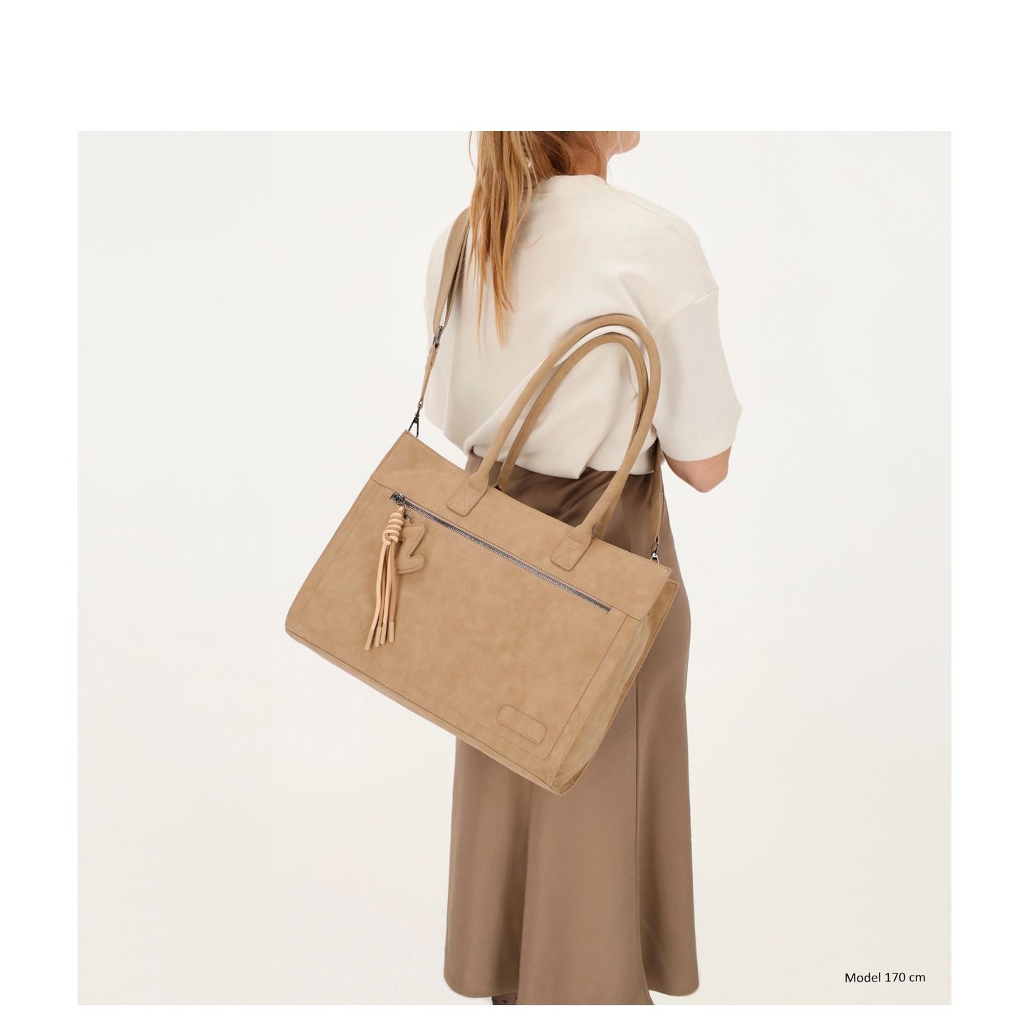 Zebra Trends Rosalyn Shopper - 15" laptopvak - zand
