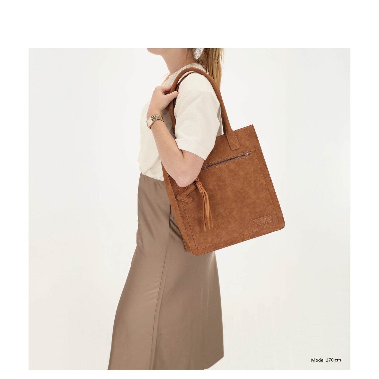 Zebra Trends Rosalyn Shopper bruin