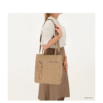 Zebra Trends Rosalyn Shopper zand