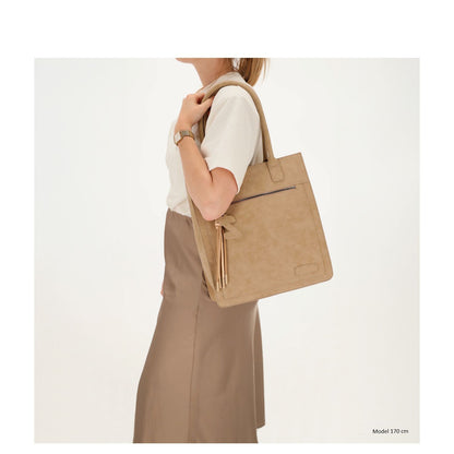 Zebra Trends Rosalyn Shopper zand