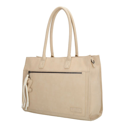 Zebra Trends Rosalyn Shopper - 15" laptopvak - beige