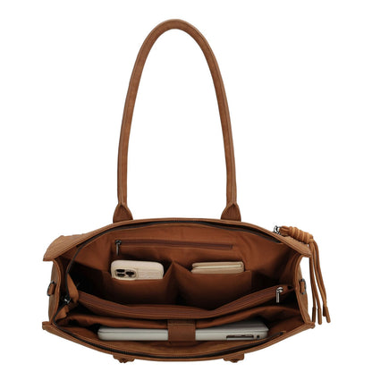 Zebra Trends Rosalyn Shopper - 15" laptopvak - bruin