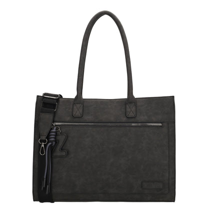 Zebra Trends Rosalyn Shopper - 15" laptopvak - zwart