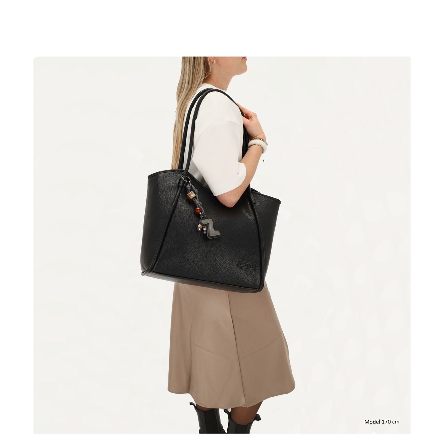 Zebra Trends Sofie Laptop Schoudertas - 15.6" laptopvak - zwart
