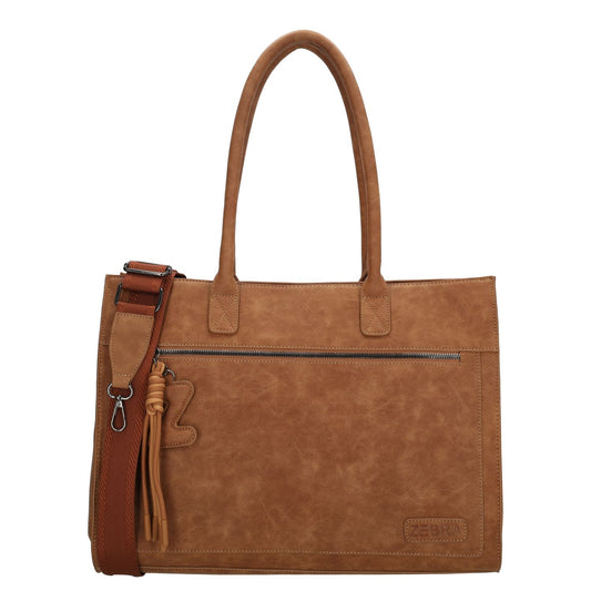 Zebra Trends Rosalyn Shopper - 15" laptopvak - bruin