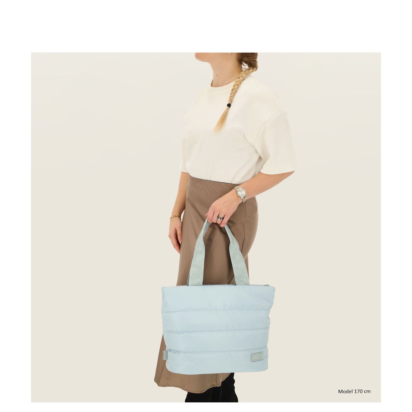 Zebra Trends Elske Shopper lichtblauw