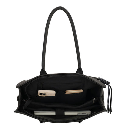 Zebra Trends Rosalyn Shopper - 15" laptopvak - zwart