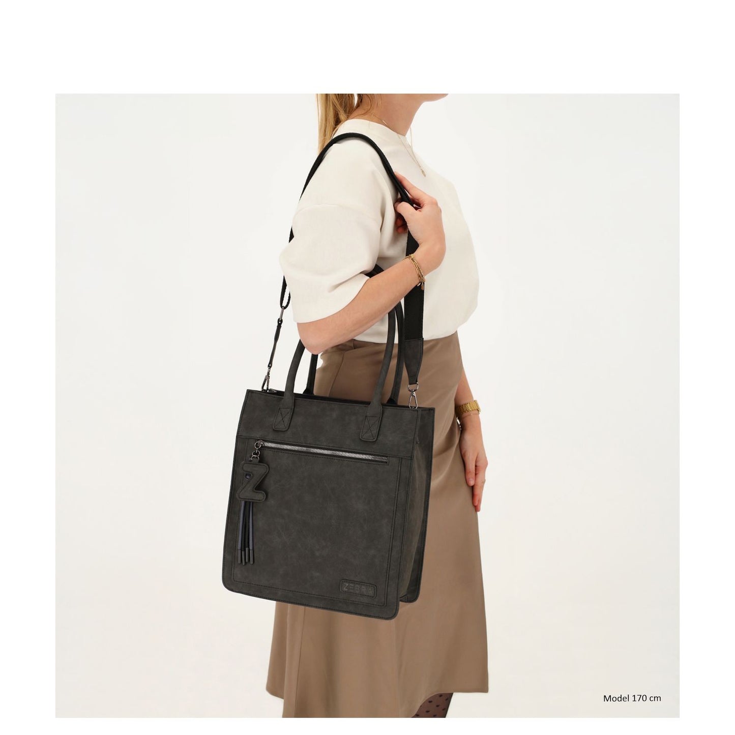 Zebra Trends Rosalyn Shopper zwart
