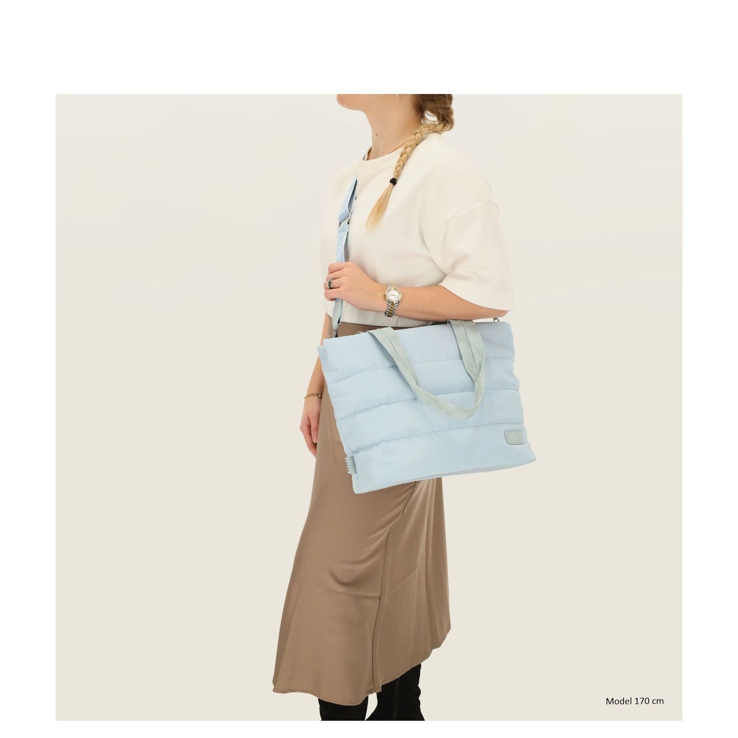 Zebra Trends Elske Shopper lichtblauw