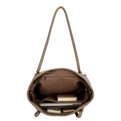Zebra Trends Sofie Laptop Schoudertas - 15.6" laptopvak - taupe