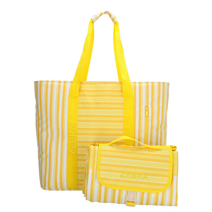 Zebra Trends Sally Deluxe Strandtas - met Koelvak - geel
