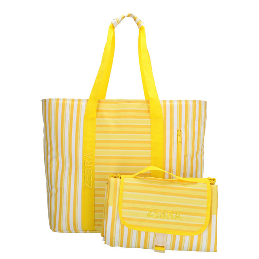 Zebra Trends Sally Deluxe Strandtas - met Koelvak - geel