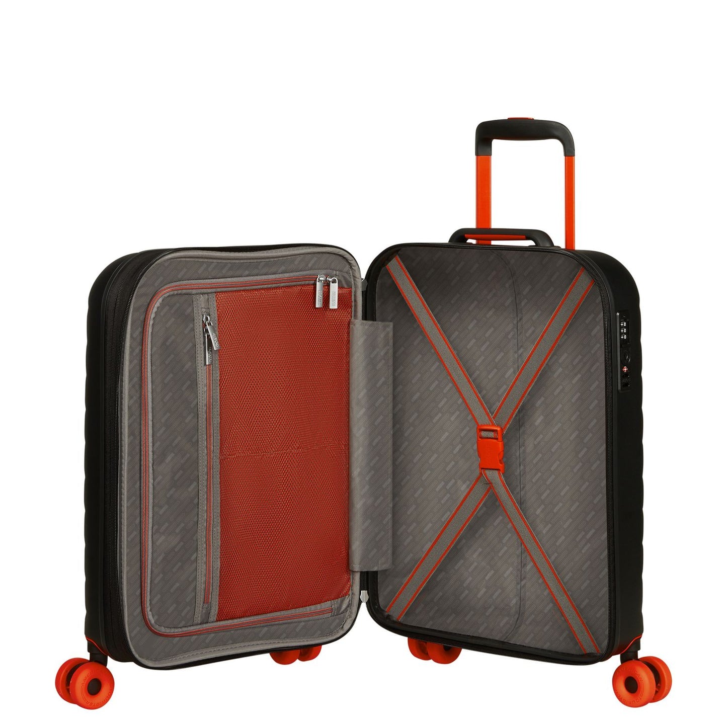 American Tourister Neovibe Handbagage Spinner 55 cm - Uitbreidbaar 37/43 liter - 55x40x20/23 cm - true black