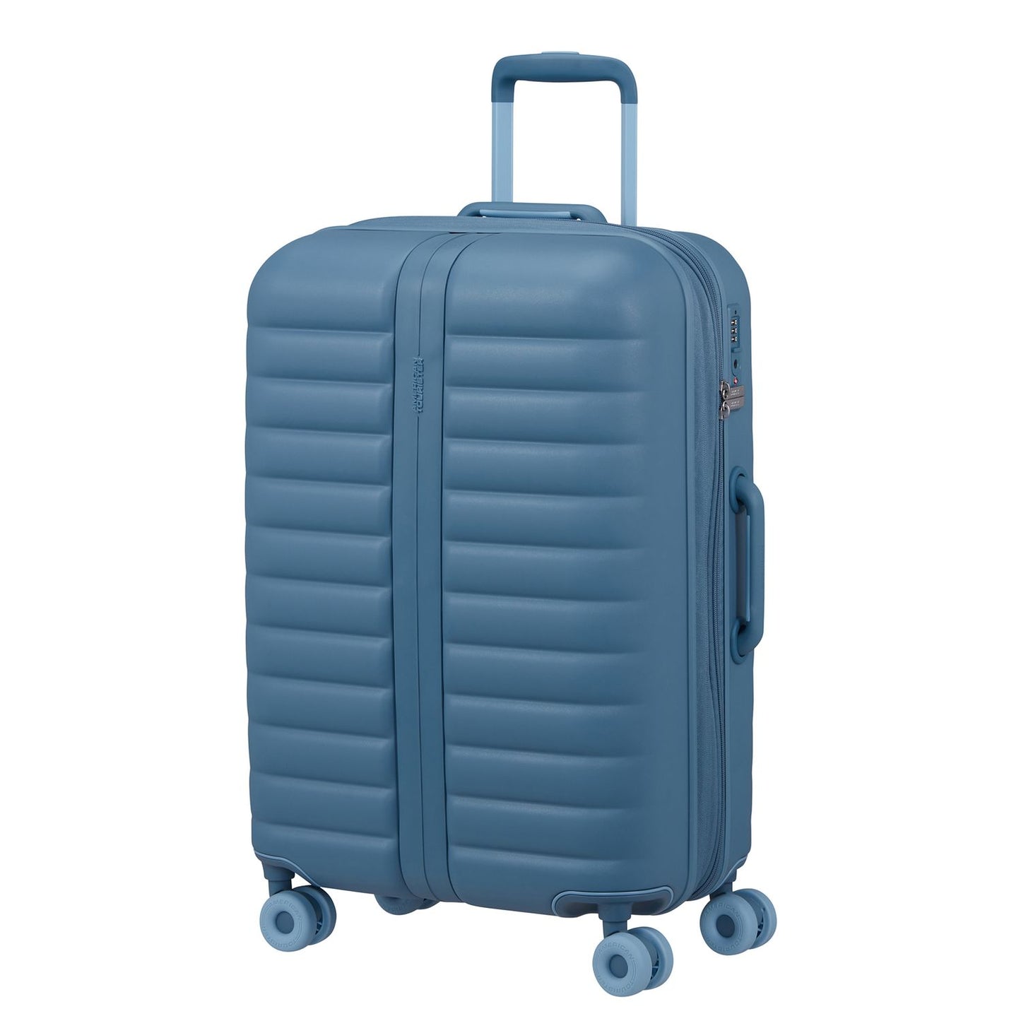 American Tourister Neovibe Spinner 67 cm - Uitbreidbaar 66/74 liter - 67x46x27/30 cm - steel blue