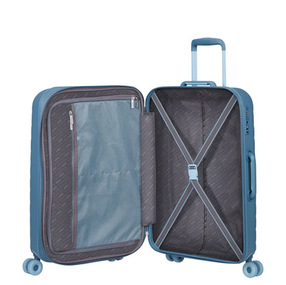 American Tourister Neovibe Spinner 67 cm - Uitbreidbaar 66/74 liter - 67x46x27/30 cm - steel blue