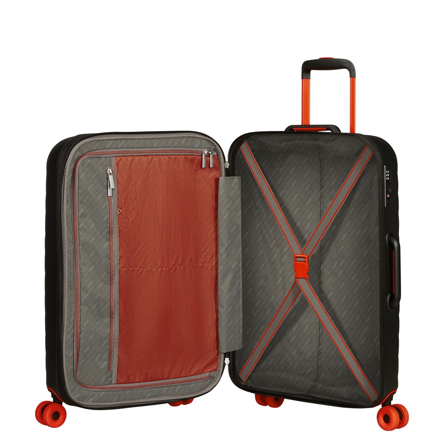 American Tourister Neovibe Spinner 67 cm - Uitbreidbaar 66/74 liter - 67x46x27/30 cm - true black