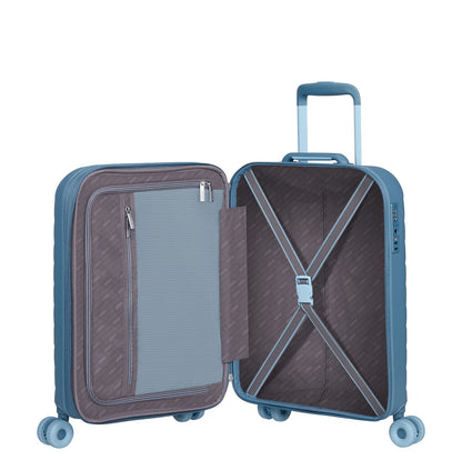 American Tourister Neovibe Handbagage Spinner 55 cm - Uitbreidbaar 37/43 liter - 55x40x20/23 cm - steel blue