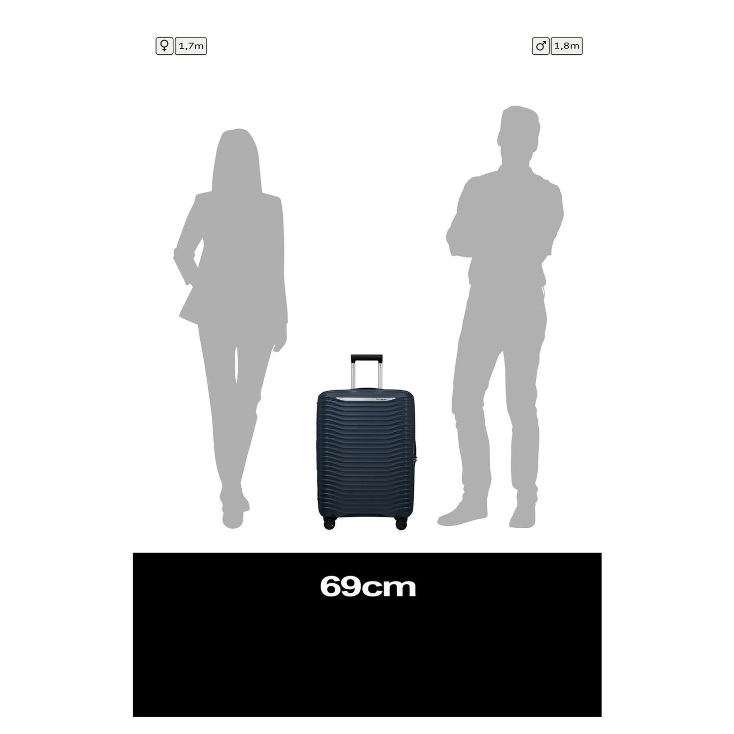 Samsonite Upscape Spinner 68 Expandable blue nights