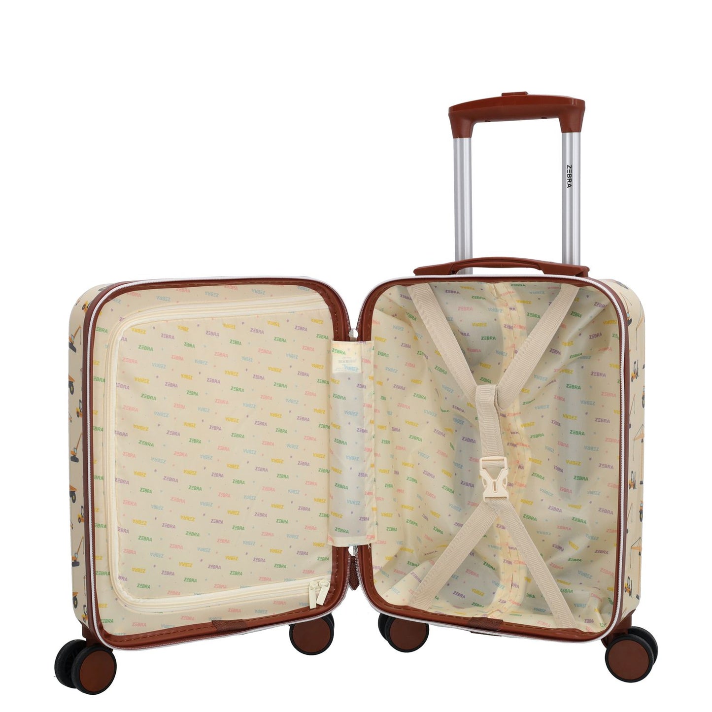 Zebra Trends Travel Kinderkoffer bouwverkeer