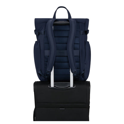 Samsonite Essentis Laptop Rolltop Backpack - 30.5 liter - 15.6" laptopvak - navy blue