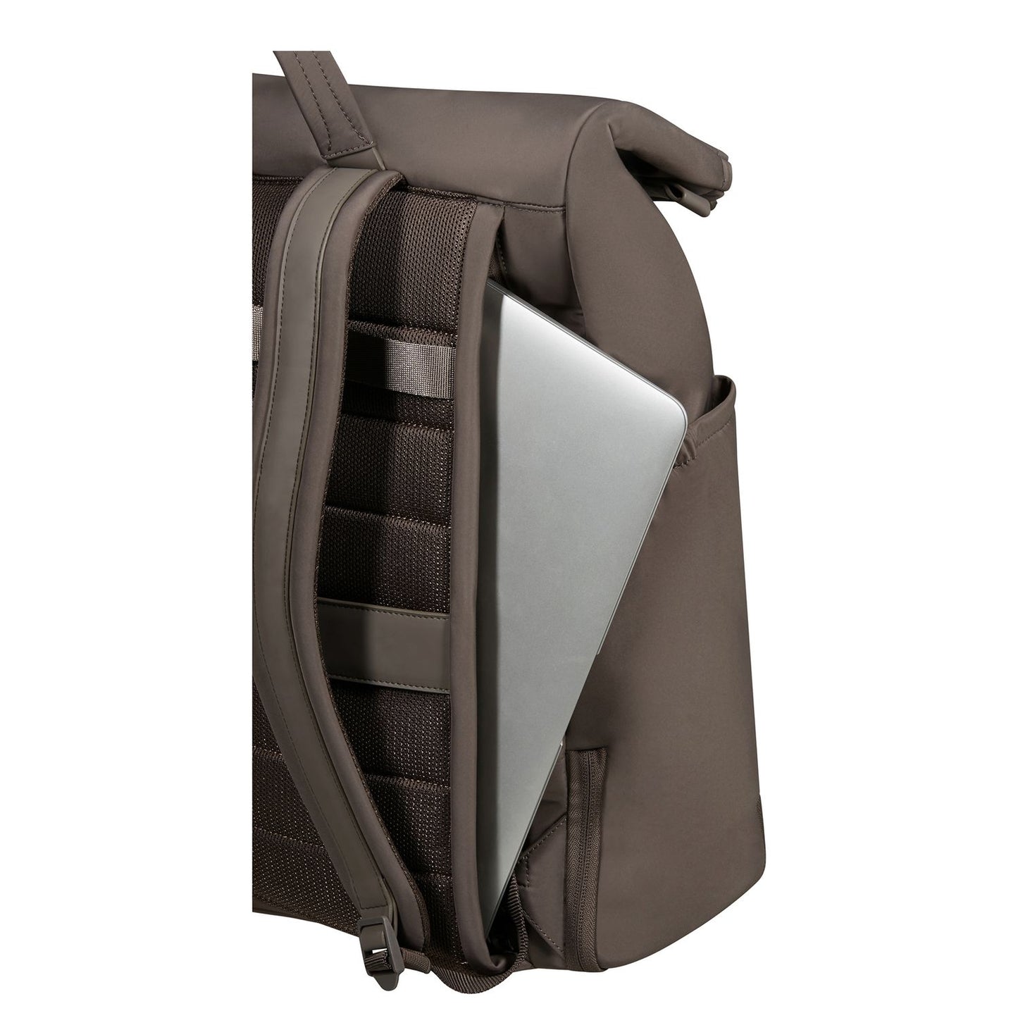 Samsonite Essentis Laptop Rolltop Backpack - 30.5 liter - 15.6" laptopvak - dark taupe